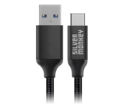 Kabel SILVER MONKEY Kabel USB-A na USB-C 1 m 45W